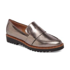Halgoen Emily Studded Metalic Leather Chunky Y2K flats